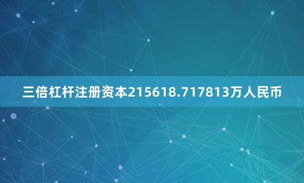 三倍杠杆注册资本215618.717813万人民币
