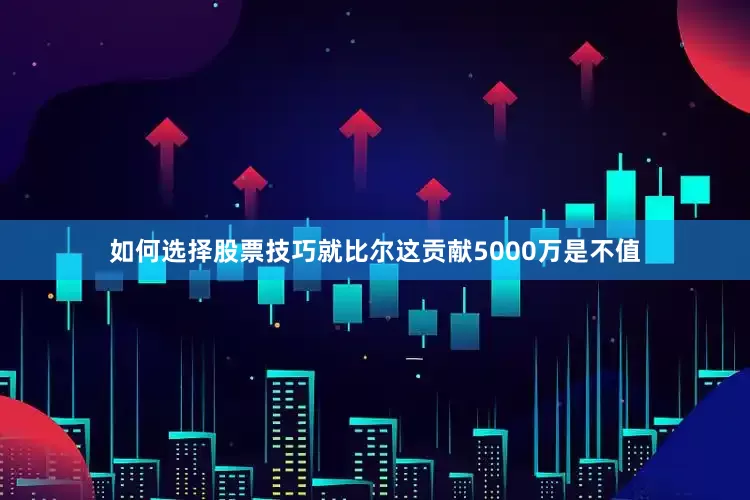 如何选择股票技巧就比尔这贡献5000万是不值